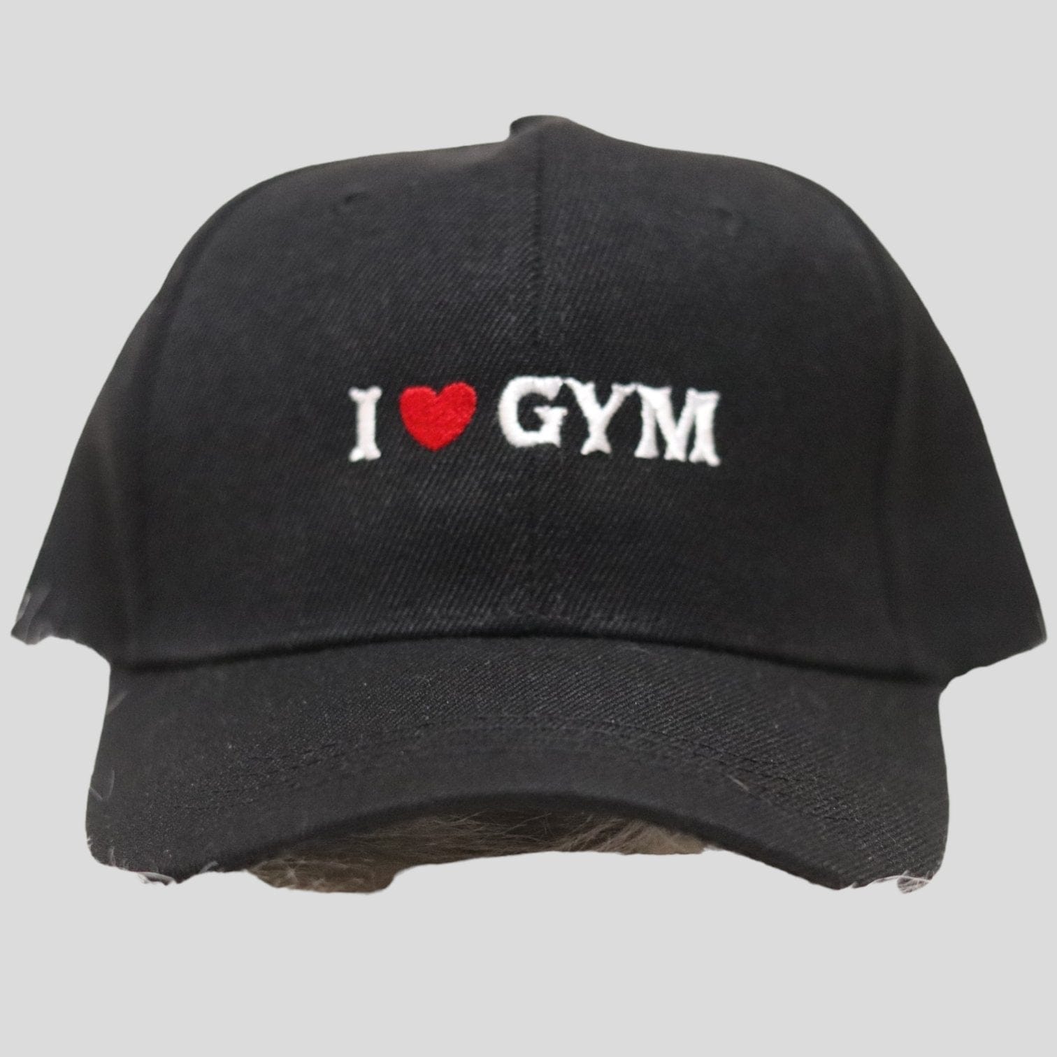Friki sports cap with embroidered message " I Love Gym" - Frikitona Sport Wear